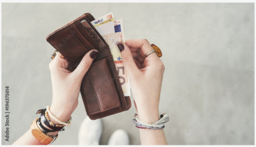 2022-04-26 10_15_18-Woman taking out euro money from her pocket wallet top view – Stock-Foto _ Adobe